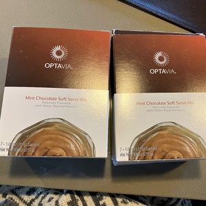 OPTAVIA mint chocolate soft serve, two boxes